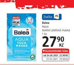 Maska pleťová textilní Balea