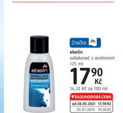 Odlakovač na nehty Ebelin