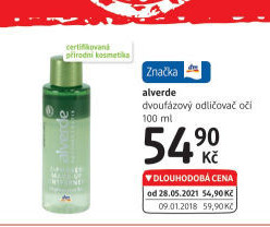 Odličovač očí dvoufázový Alverde