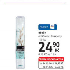 Odličovací tampony Ebelin