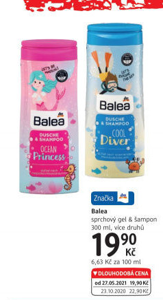 Šampon a sprchový gel 2v1 dětský Balea