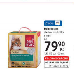 Stelivo pro kočky Dein Bestes