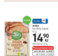 Žitný kvásek dm Bio