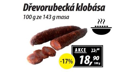 Dřevorubecká klobása