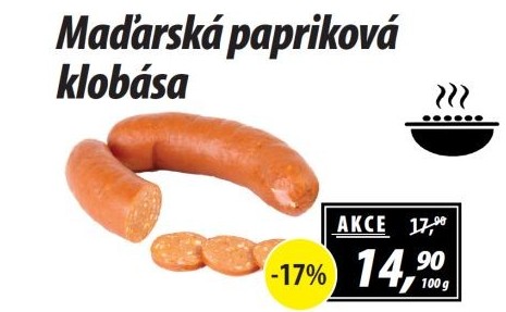Maďarská papriková klobása
