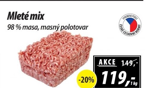 Mleté maso mix