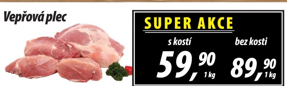 Vepřová plec s kostí