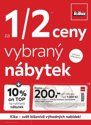 akční leták Kika nábytek 21.6.2021-4.7.2021