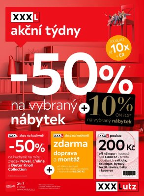 akční leták XXXLutz 21.6.2021-4.7.2021