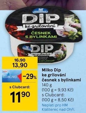 Dip ke grilování Milko