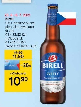 Nealkoholické pivo Birell
