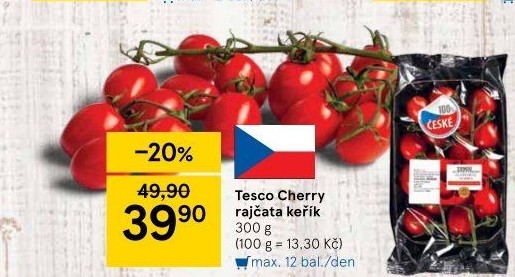 Rajčata cherry keříková Tesco