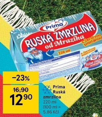 Ruská zmrzlina Prima