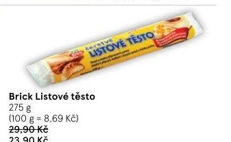 Těsto listové rozválené Brick