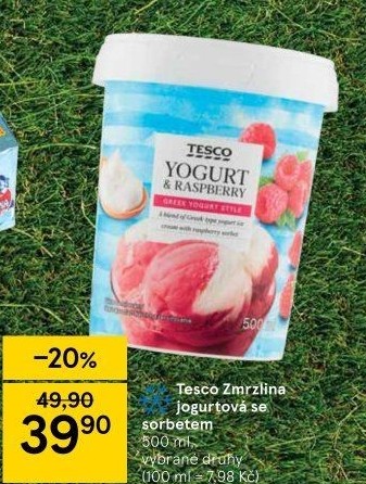 Zmrzlina ve vaničce Tesco