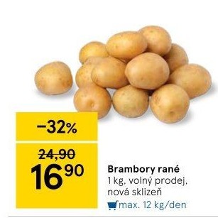 Brambory konzumní rané