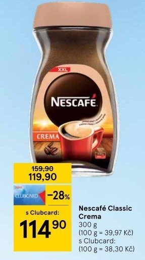 Instantní káva Nescafé Classic Crema