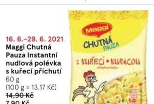 Instantní polévka nudlová Chutná pauza Maggi