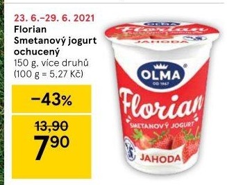 Jogurt smetanový Florian Olma