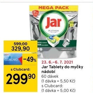Kapsle do myčky Jar