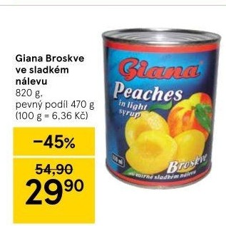 Kompot broskve Giana