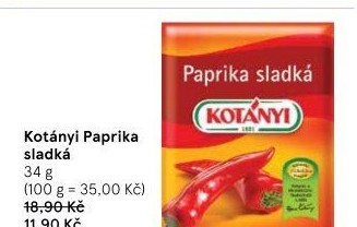 Koření Paprika sladká Kotányi