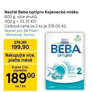 Mléčná výživa Beba Optipro Nestlé