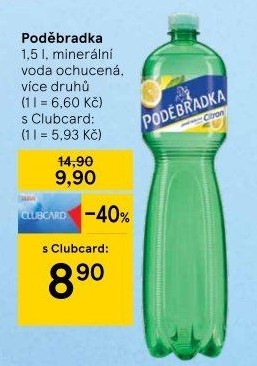 Ochucená voda Poděbradka