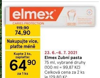 Pasty na zuby Elmex