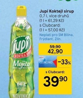 Sirup Koktejl Jupí