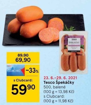 Špekáčky Tesco