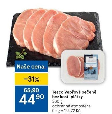Vepřová pečeně bez kosti Tesco