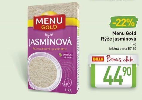 Rýže jasmínová Menu Gold
