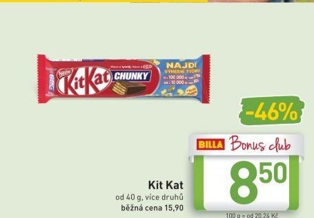 Tyčinka Kit Kat Nestlé