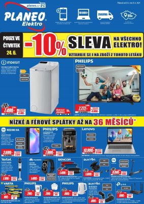 akční leták Planeo Elektro 23.6.2021-25.6.2021