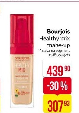 Make up rozjasňující Healthy Mix Bourjois