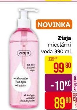 Micelární voda Ziaja