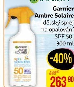 Mléko dětské na opalování ve spreji OF 50 Ambre Solaire Garnier