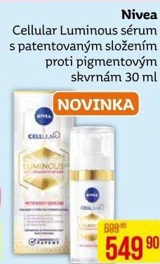 Sérum proti pigmentovým skvrnám Cellular Luminous Nivea