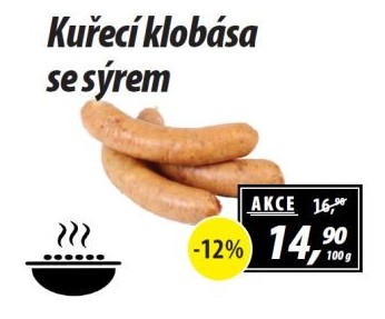 Kuřecí klobása se sýrem