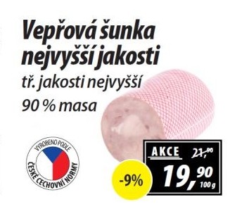 Šunka vepřová nejvyšší jakosti