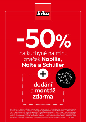 akční leták Kika nábytek 28.6.2021-1.7.2021