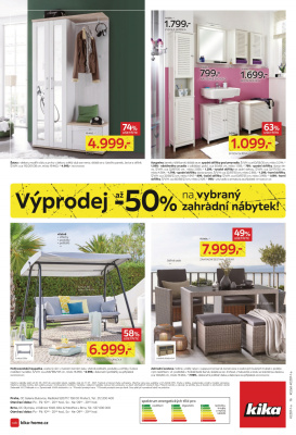 akční leták Kika nábytek 28.6.2021-11.7.2021