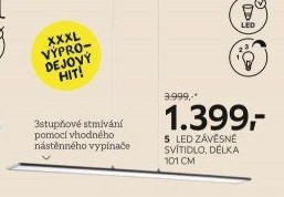 ZÁVĚSNÉ LED SVÍTIDLO