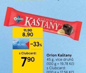 Ledové kaštany Orion