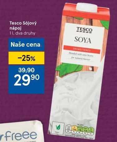 Nápoj sójový Tesco