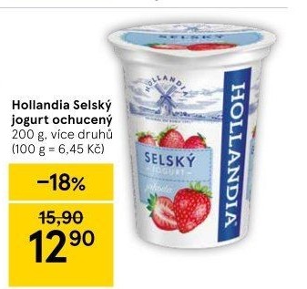Ochucený jogurt selský Hollandia