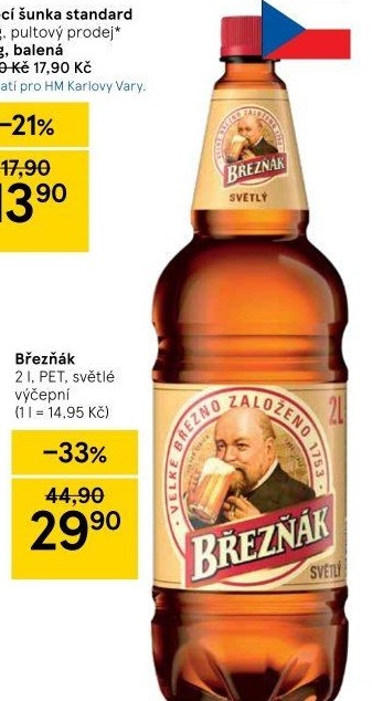 Pivo světlé výčepní 10° Březňák