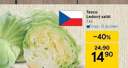 Salát ledový Tesco