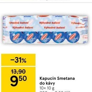 Smetánky do kávy Kapucín